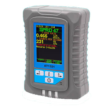 Monitor de radiação portátil espectrômetro Atomtex 1321